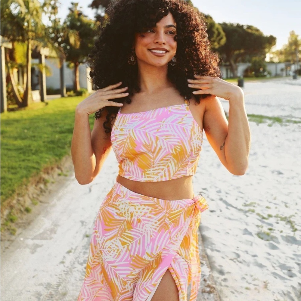 TIPSYELVES 
LUSH LEMONADE 2-PIECE MAXI DRESS SZ XL - Picture 2 of 10
